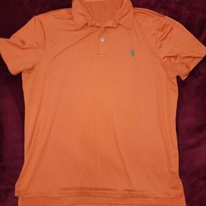 Polo Ralph Lauren Vibrant Orange Shirt with Embroidered Logo